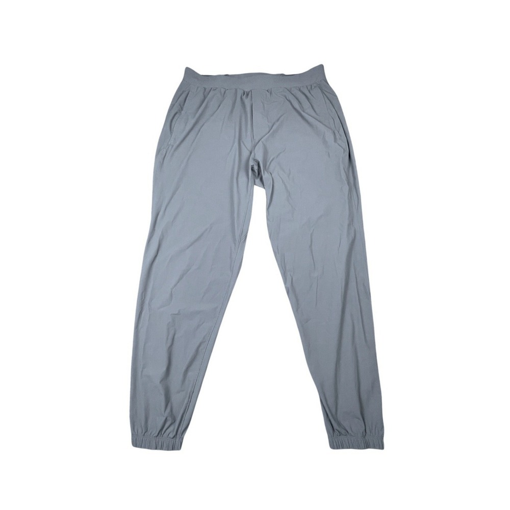 Lululemon Surge Joggers Men Medium Gray Running Training Gym Ankle Zip Pants 33"